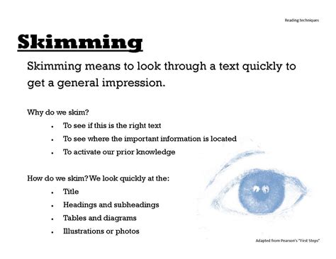 Skimming definition and meaning .